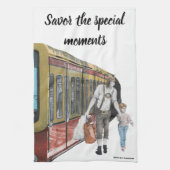 German Elf Berlin Shopping Fantasy Kittuch Geschirrtuch (Vertikal)