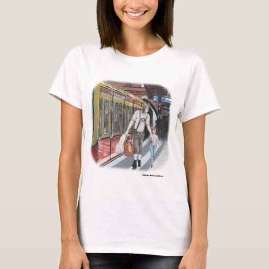 German Elf Family Shopping Trip Fantasy T - Shirt (Vorderseite)