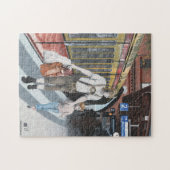 German Elf Shopping Fantasy Medium Jigsaw Puzzle (Horizontal)