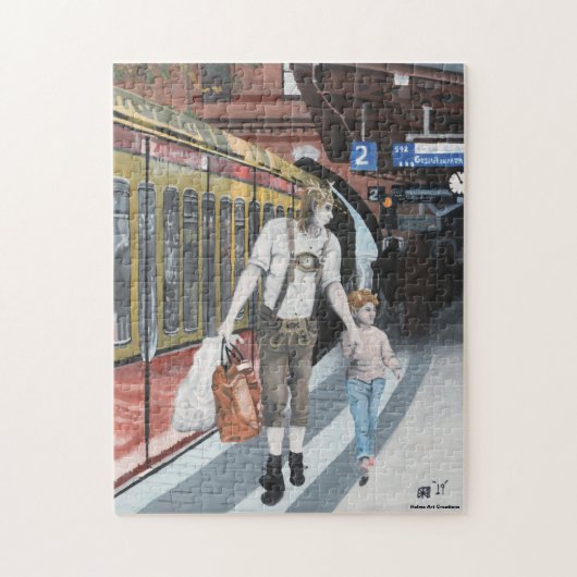 German Elf Shopping Fantasy Medium Jigsaw Puzzle (Vertikal)