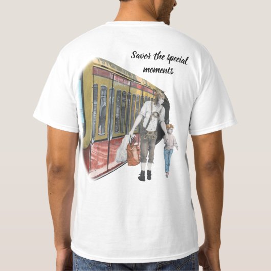 German Elves Family Shopping Fantasy Art Shirt (Rückseite)