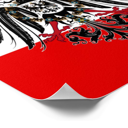 German Empire Flag Poster (Ecke)