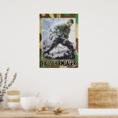 German Fallschirmjaeger Poster (Küche)
