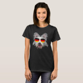 German Flag Berger Picard Dog Germany Pocket T-Shirt (Vorne ganz)