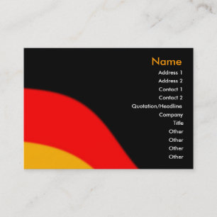 German Flag Business Card Visitenkarte