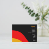 German Flag Business Card Visitenkarte (Stehend Vorderseite)