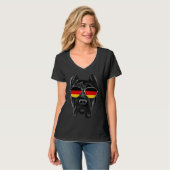 German Flag Cane Corso Dog Germany Pocket T-Shirt (Vorderseite Vollansicht)