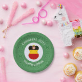 German Flag Christmas Angel personalisieren Pappteller (Party)