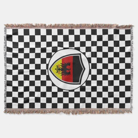 German flag-coat arms throw blanket decke (Vorderseite)