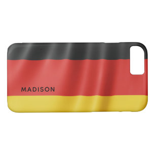 German Flag Custom Monogram Telefons iPhone 8/7 Hülle