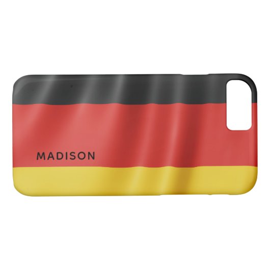 German Flag Custom Monogram Telefons Case-Mate iPhone Hülle (Rückseite (Horizontal))