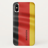 German Flag Custom Monogram Telefons Case-Mate iPhone Hülle (Rückseite)