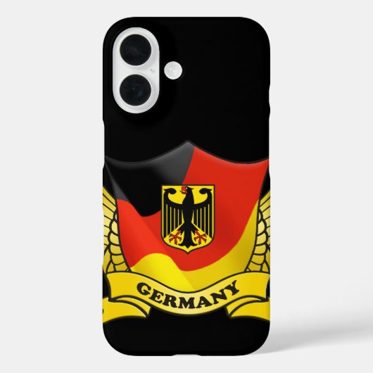 German Flag Emblem Case-Mate iPhone Hülle (Rückseite)