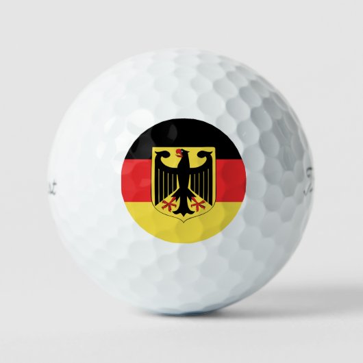 German Flag Emblem Golfball (Vorderseite)