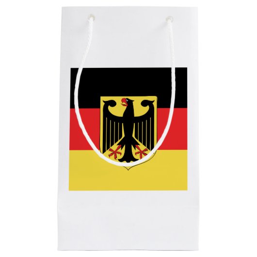German Flag Emblem Kleine Geschenktüte (Vorderseite)