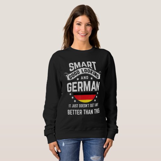 German Flag Native Pride Germany German Roots Sweatshirt (Vorne ganz)