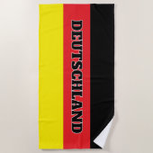German flag of Germany personalized big Strandtuch (Vorderseite)