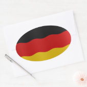 German flag ovaler aufkleber (Umschlag)