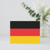 German flag postkarte (Stehend Vorderseite)