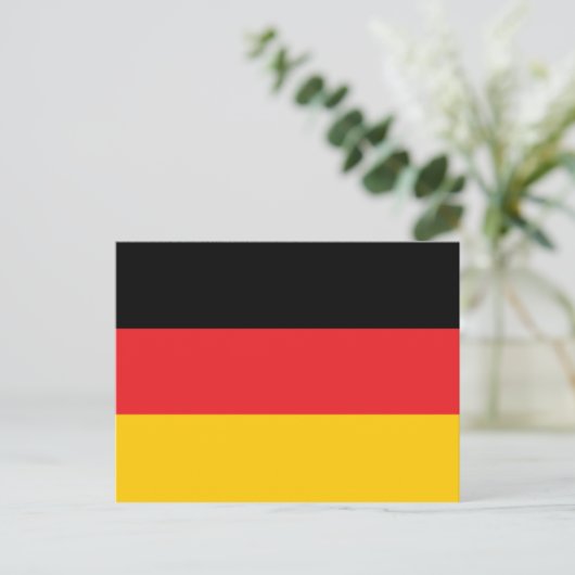 German flag postkarte (Stehend Vorderseite)