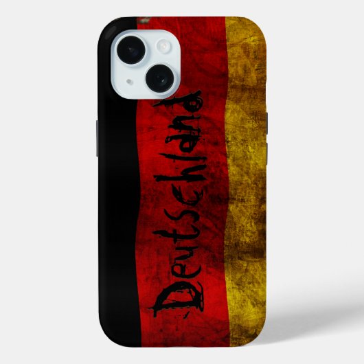 German Flag - Vintage Case-Mate iPhone Hülle (Rückseite)