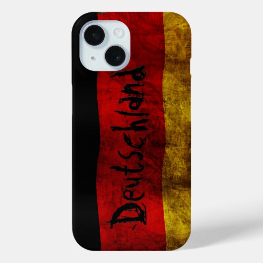 German Flag - Vintage Case-Mate iPhone Hülle (Rückseite)