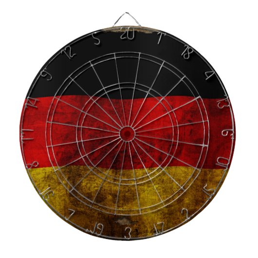 German Flag - Vintage Dartscheibe (vorne)