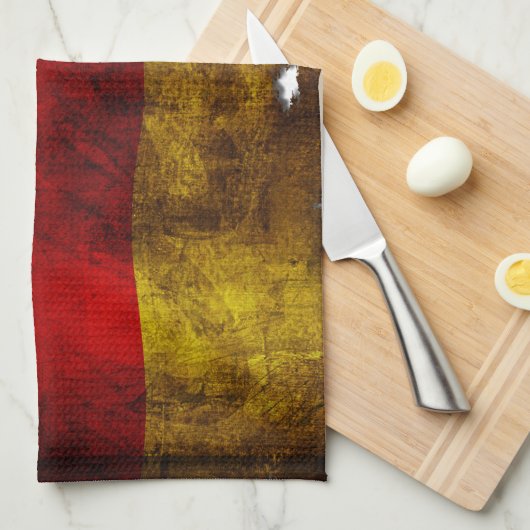 German Flag - Vintage Geschirrtuch (Viertel Falte)