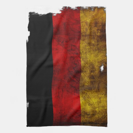 German Flag - Vintage Geschirrtuch (Vertikal)