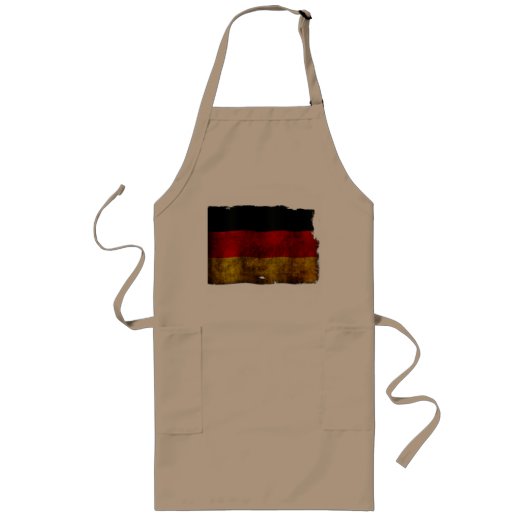 German Flag - Vintage Lange Schürze (Vorne)