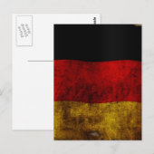 German Flag - Vintage Postkarte (Vorne/Hinten)