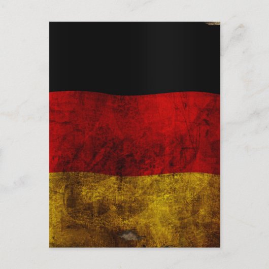 German Flag - Vintage Postkarte (Vorderseite)