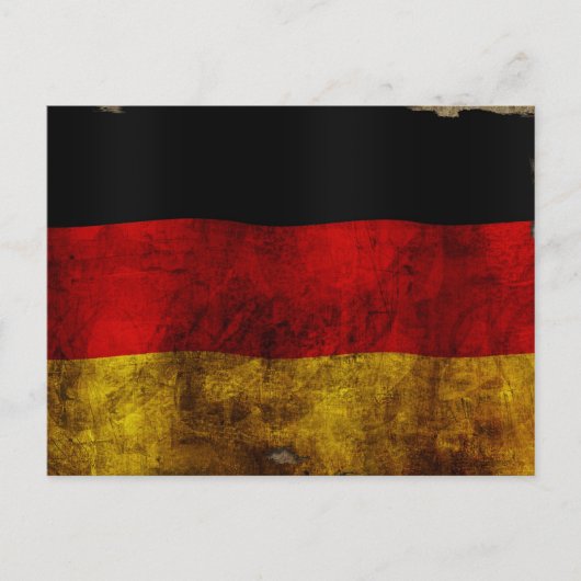 German Flag - Vintage Postkarte (Vorderseite)