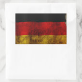 German Flag - Vintage Rechteckiger Aufkleber (Tasche)