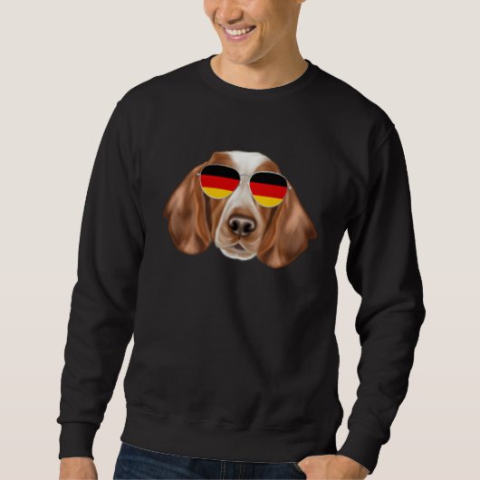 German Flag Welsh Springer Spaniel Dog Germany Poc Sweatshirt (Vorderseite)