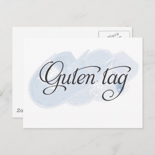 German - Guten Tag Postkarte (Vorne/Hinten)