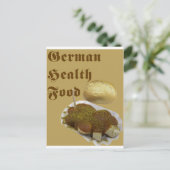 German Health Food (Currywurst) Postkarte (Stehend Vorderseite)