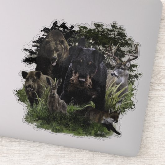 German Hunting Terrier (Jagdterre) Aufkleber (Detail)