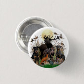 German Hunting Terrier (Jagdterre) Button (Vorne & Hinten)