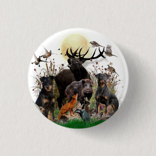 German Hunting Terrier (Jagdterre) Button