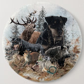 German Hunting Terrier (Jagdterre) Button (Vorderseite)