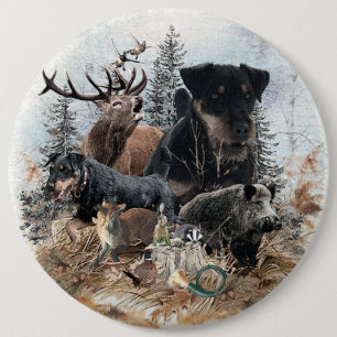 German Hunting Terrier (Jagdterre) Button