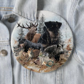 German Hunting Terrier (Jagdterre) Button (Beispiel)