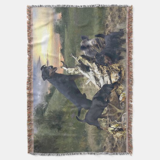 German Hunting Terrier (Jagdterre) Decke (Vorderseite Vertikal)