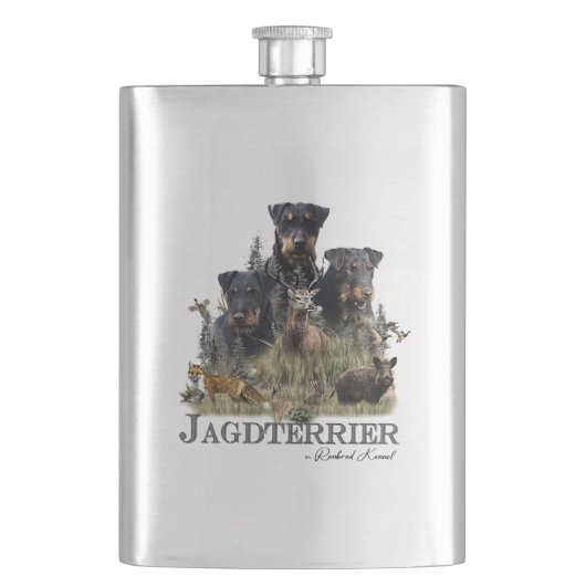 German Hunting Terrier (Jagdterre) Flachmann (Vorderseite)