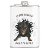 German Hunting Terrier (Jagdterre) Flachmann (Vorderseite)