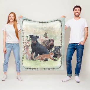 German Hunting Terrier (Jagdterre) Fleecedecke