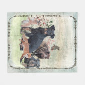 German Hunting Terrier (Jagdterre) Fleecedecke (Vorderseite (Horizontal))