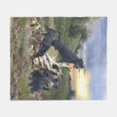 German Hunting Terrier (Jagdterre) Fleecedecke (Vorderseite (Horizontal))