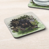 German Hunting Terrier (Jagdterre) Getränkeuntersetzer (Linke Seite)